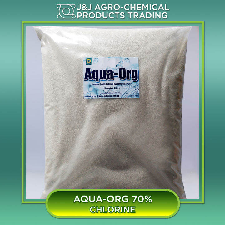5 Kg. Aqua Org Superior Chlorine Granules 70 / Calcium Hypochlorite