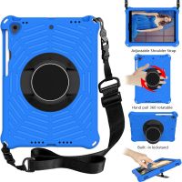 Kids Case for iPad 7th 8th 9th 10.2 EVA Shockproof Rugged Cover iPad 10.2 2019 2020 2021 Kickstand Handle Funda Shoulder Strap