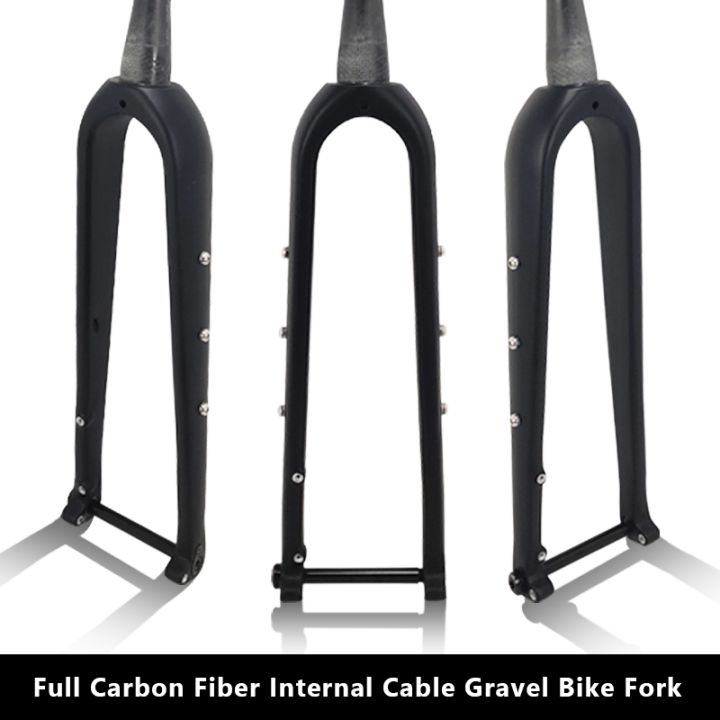 CW Gravel Fork 700C Disc Full Carbon Fiber Road Bike Fork 100 12mm