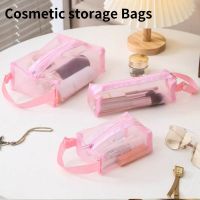 【CW】♈  1pc Makeup Mesh Transparent Toiletry Organizer Multifunction Storage