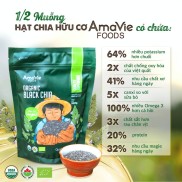 Chia seeds organic amavie food 250g. Exp Sep 2024