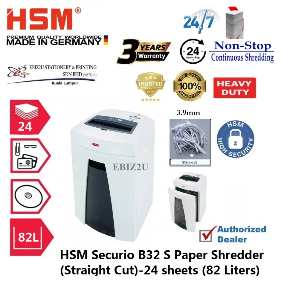HSM Securio B32 Strip Cut Shredder