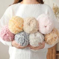 【YD】 50g 30m Imitation Wool Share Yarn Crochet Knitting Fur Thread Hand Knitted Scarf and Hat