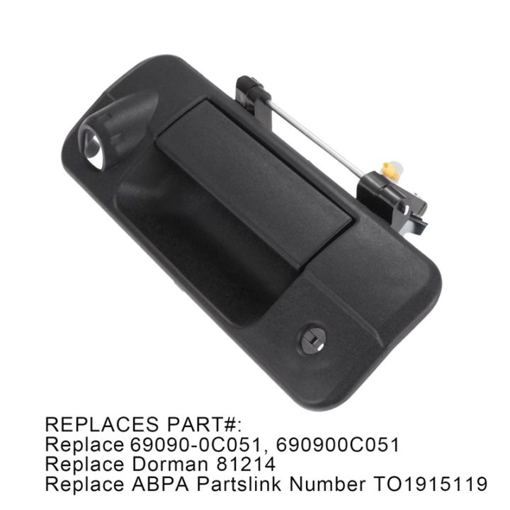 tailgate-handle-assist-camera-bezel-rear-view-backup-camera-69090-0c051-for-toyota-tundra-07-13-tacoma-2016-2018