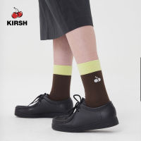 [KIRSH] UNI SMALL CHERRY COLOR BLOCK SOCKS |22AW |  Korean | Korean socks | women socks | big size socks | cute | comfortable | Korean brand | Korean fashion | Women Korean