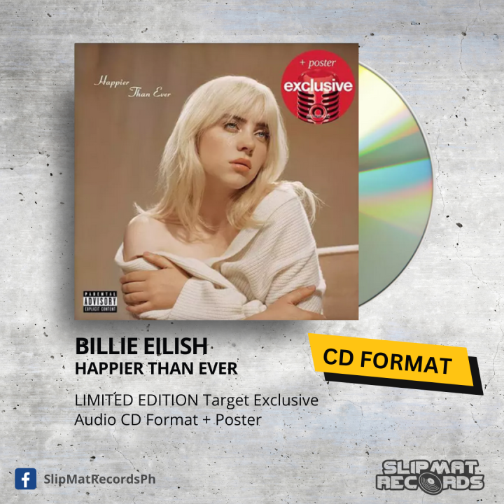 Billie Eilish - Happier Than Ever / Target Exclusive + Poster 1CD ...