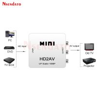 1080P HDMI-Compatible to RCA Converter AV/CVSB L/R HDMI2AV Converter Video Box for NTSC PAL HDMI-Compatible To AV Scaler Switch Cables