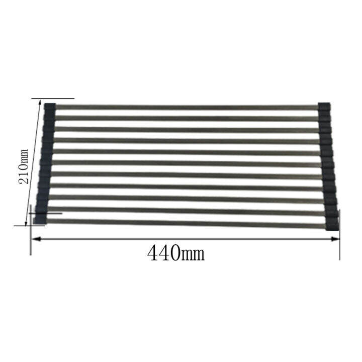 TALEA 17 Inch Stainless Steel Kitchen Sink Roll Up Drying Rack