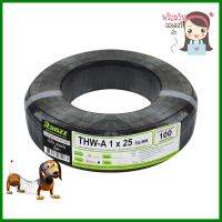 สายไฟ THW-A RANZZ 1x25 ตร.มม. 100 ม. สีดำELECTRIC WIRE THW-A RANZZ 1X25SQ.MM 100M BLACK **คุณภาพดี**