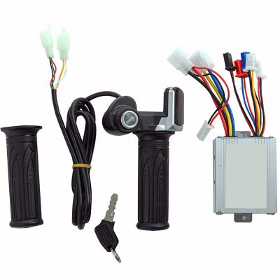 Electric Bicycle Accessories 36V 500W Controller and Throttle Screw Grip Motor Controller for Electric Bicycle E-Bike