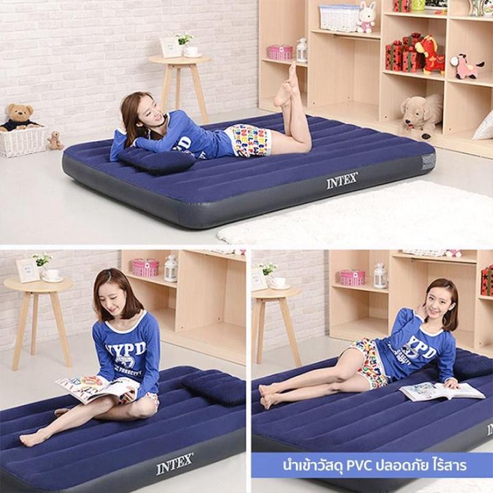 ที่นอนเป่าลม-intex-ที่นอน-classic-downy-airbed-ที่นอน-ที่นอนปิคนิค-เบาะรองนอน-เบาะลม