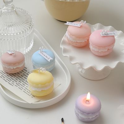 【CW】 Scented Candles Macarone Candle Aromatherapy Wedding Decoration Shooting Props Velas