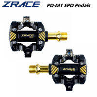 ZRACE PD-M1 SPD Pedals - GOLD, Self-Locking Pedals ส่วนประกอบ MTB ใช้สำหรับจักรยานแข่งจักรยานเสือภูเขา,332G