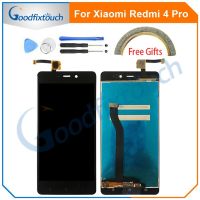 หน้าจอ LCD สำหรับชิ้นส่วนจอสัมผัสแอลซีดีของเครื่องแปลงดิจิทัล Xiaomi Redmi 4 Pro สำคัญสำหรับ Redmi 4pro 100% ทดสอบคุณภาพสูงใหม่