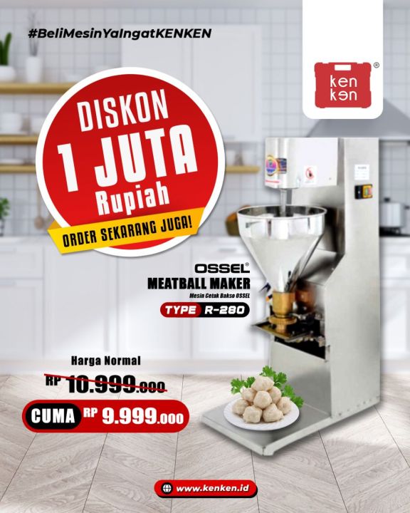 Cetak Bakso Mbm R280 Osyf 280 Ossel Meatball Maker Mesin Cetak Pentol