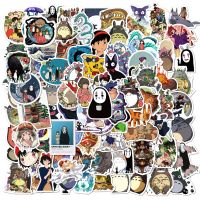 Japanese Anime Stickers Ghibli Hayao Miyazaki Totoro Spirited Away Princess Mononoke KiKi Student Stationery Sticker Aesthetic Stickers Labels