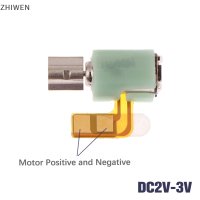 ZHIWEN มอเตอร์สั่นขนาดเล็กสำหรับโทรศัพท์มือถือ DC2V-3V ไฟฟ้ากระแสตรงสำหรับวิทยุติดลบ3.3x3.4MM เพจเจอร์