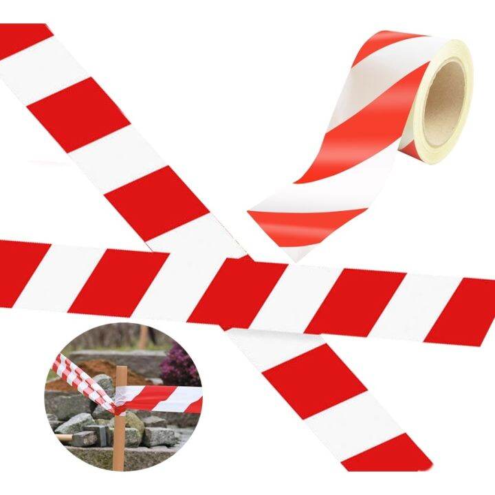 Red/White Striped Tape Caution isolated reflective tape Lazada PH