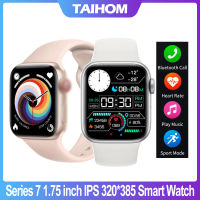 TAIHOM Men Smartwatch นาฬิกาสมาร์ทนาฬิกาสำหรับสุภาพสตรี 1.75 นิ้วหน้าจอสัมผัสแบบเต็มหน้าจอนาฬิกาสมาร์ทสำหรับผู้ชายสนับสนุน Dial Call อัตราการเต้นของหัวใจความดันโลหิตนาฬิกาสมาร์ทฟิตเนสสร้อยข้อมือกีฬาสมาร์ทนาฬิกาสำหรับ Android