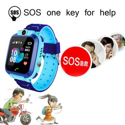 Q12 Childrens Smart Watch SOS Phone Watch Smartwatch For Kids With Sim Card Photo Waterproof IP67 Kids Gift For IOS Android