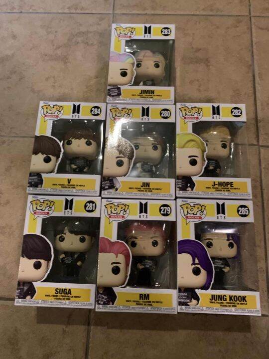 FUNKO POP ROCKS BTS Complete set of 7 New in Box JIMIN V JIN J-HOPE ...