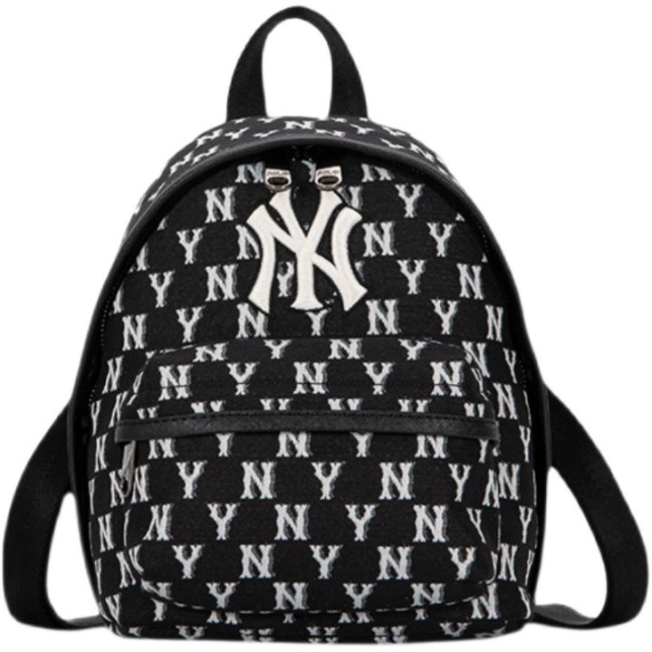 korean-mlb-small-jacquard-backpack-ny-yankees-presbyopic-men-and-women-couple-travel-small-casual-backpack-bag