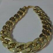 Vòng Cổ Cho Chó Màu 45CM Dây Chuyền Vàng Sáng Bóng Cho Chó Con Chống Mài