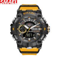 SMAEL/Smail multifunctional sports electronic watch mens watch waterproof double display calendar mens watch 【QYUE】