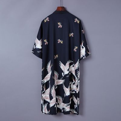 ชุดกิโมโนญี่ปุ่นชุดเดรสแบบจีนดั้งเดิมเซตเสื้อคาร์ดิแกน Kimono ผู้ชาย,ชุดเอเซียเครื่องแต่งกายแนวสตรีทญี่ปุ่น12810