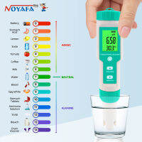 NOYAFA C-600 Meteran PH ดิจิตอล7-In-1 Ph/tds/ec/orp/ S.G /Salinitas/temp Meter Pepji Kualitas Air Akurasi Tinggi สำหรับ Akuarium Air