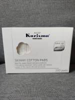 Karisma skin cotton สำลีทำความสะอาดผิวหน้า สำลีเช็ดเครื่องสำอาง แคริสม่า 200 แผ่น