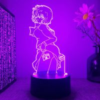 ✐ Mysterious Girlfriend X Urabe Mikoto Anime Figure 3d Led Lamp For Bedroom Manga Night Lights Childrens Room Decor Birthday Gift