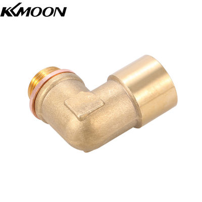 KKmoon 90 ° แลมบ์ดา O2ออกซิเจนเซ็นเซอร์ Extender Spacer สำหรับ Decat ไฮโดรเจนทองเหลือง M18x1.5