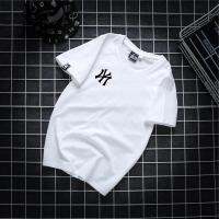 COD DSFDEFERWWWW Female male cotton New York Yankees T-shirt Womens short-sleeved T-shirt black white new summer wide solid color Embroidery pattern T-shirt cotton shirt short-sleeved T-shirt