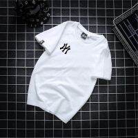 COD DSFDEFERWWWW Female male cotton New York Yankees T-shirt Womens short-sleeved T-shirt black white new summer wide solid color Embroidery pattern T-shirt cotton shirt short-sleeved T-shirt