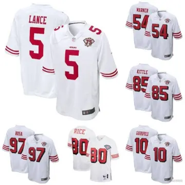 NFL_Jerseys Jersey San Francisco''49ers''MEN''NFL'' Kittle Rice White 