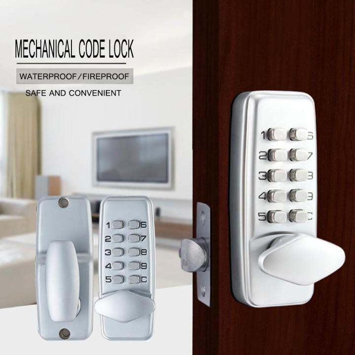 New Digital Push Button Mechanical Door Lock Keyless Pad Code