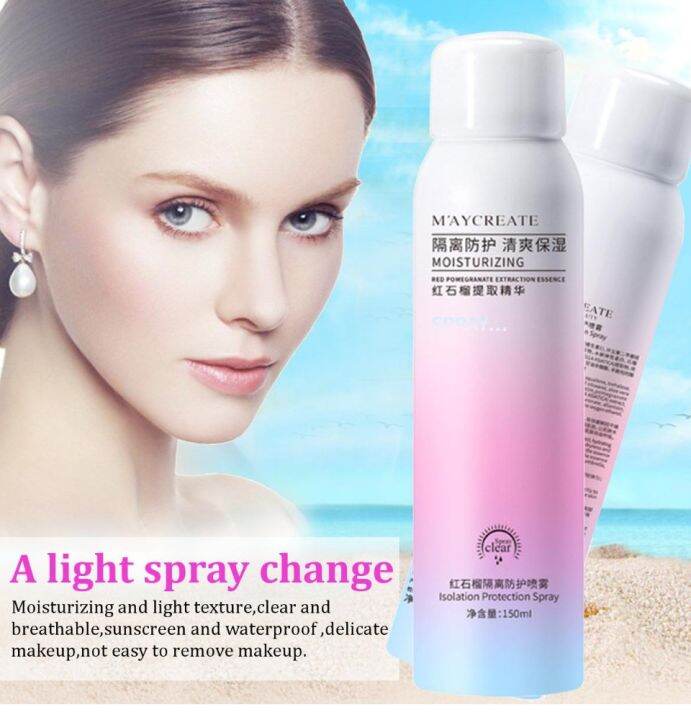 Whitening Sunscreen Spray for Face and Body UV Isolation Protection