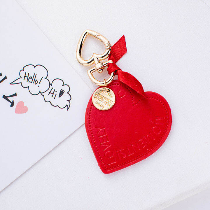 20pcs-5colors-sweet-leather-pu-heart-bowknot-cartoon-vehicle-keychain-women-key-chain-trinket-key-chains-ring-car-bag-pendent