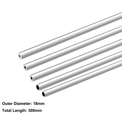 Uxcell 1/2/3pcs 300mm Length Seamless Aluminum Straight Tubing 6063 Aluminum Round Tube 5-15mm Inner Dia 18mm OD трубка