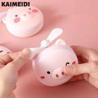 KAIMEIDI Usb มิเรอร์แต่งหน้าหมูแบบชาร์จไฟได้พับได้พกพาได้ Led ขนาดเล็กน่ารักและพัดลมขนาดเล็กอื่นๆ