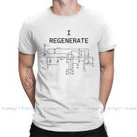 Vacuum Tube 2021 New Arrival T-Shirt Vacuum Tube Regenerative Receiver Unique Design Shirt Crewneck Cotton For Men Tshirt