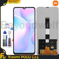 Beyondwolf ต้นฉบับสำหรับ Xiaomi Poco C3/Poco C31จอแสดงผล LCD แบบสัมผัสหน้าจอดิจิตอลประกอบสำหรับ Xiaomi Poco C3 Poco C31 M2006C3MII MZB07RIIN MZB0A0MIN MZB0A0KIN LCD ซ่อมแซมอะไหล่ทดแทน