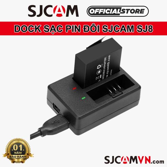 Dock sạc pin đôi dành cho camera hành trình sjcam sj8 - ảnh sản phẩm 1