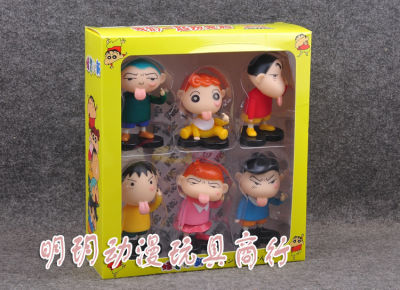 ตุ๊กตาสีเทียน Xiaoxin 6สไตล์ตุ๊กตา Xiaoxin Xiaokui ส่ายหัวรถเครื่องประดับทำด้วยมือกล่องสี