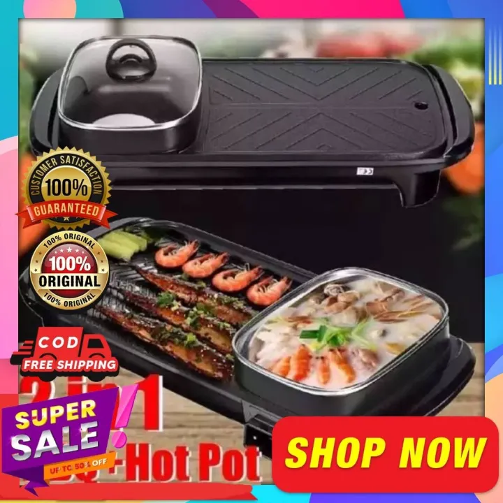 Original Samgyup Griller 2 in 1 Multi Functional Grill Pan and Hot Pot ...