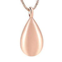 Personalize Carved Teardrop Urn Necklace for Ashes Keepsake GrandmaGrandpa Memorial Jewelry Stainless Steel Necklace pendant