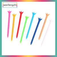 wenfengzhi ทีออฟกอล์ฟสีผสม100ชิ้น5ง่าม83มม. ความต้านทานน้อยกว่าอุปกรณ์กีฬา