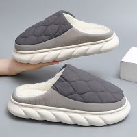 2023 Warm Winter Men Slippers Sandals Bedrooms Home Cotton Shoes Indoor Platform Footwear Famale Plush Couple Ladies Slippers