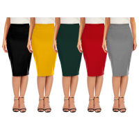 Wholesale Skirts For Women Black Knitted Bodycon Wrap Women Summer High Waist Pencil Skirts